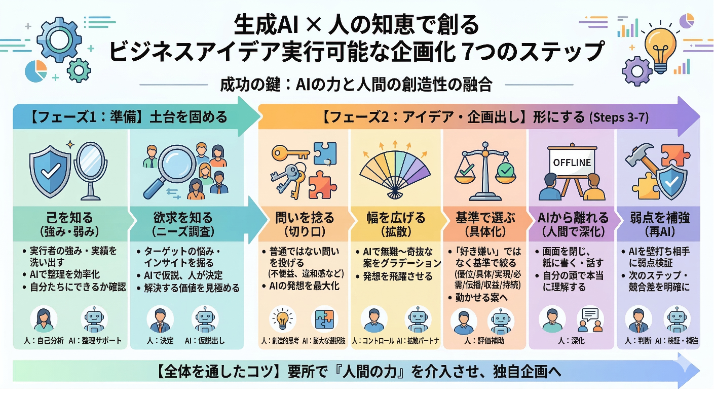 生成AIを活用した企画アイデア発想のプロセス